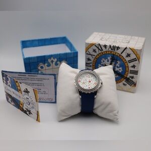 Women's Watch CAPRI WATCH Blue Multijoy Mini Swarovski HTF!